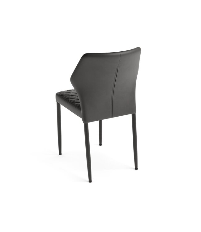 Stoel Louis | Stapelbaar | Kunstleder | Zwart
