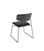Stoel Mundo | Stapelbaar | Kunstleder | Zwart