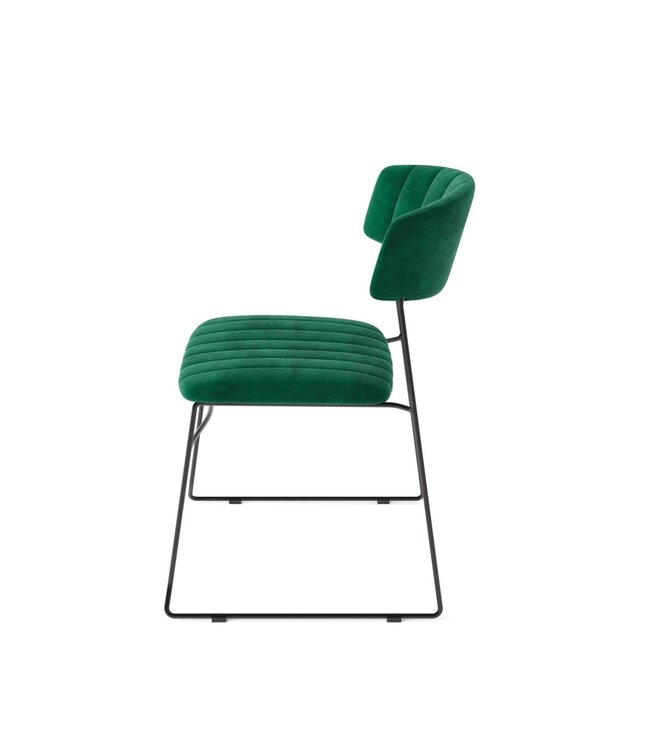 Stoel Mundo | Stapelbaar | Velours | Groen