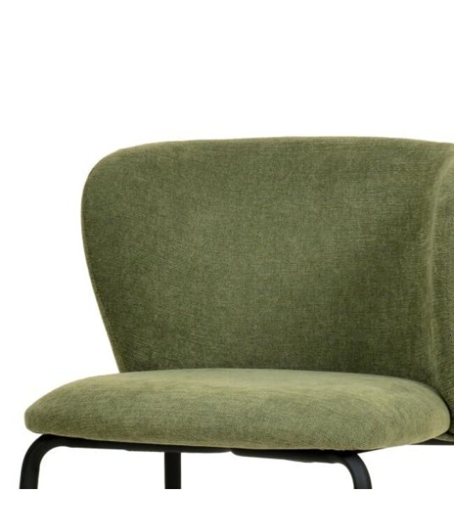 Stoel Break | Stapelbaar | Gestoffeerd | Groen