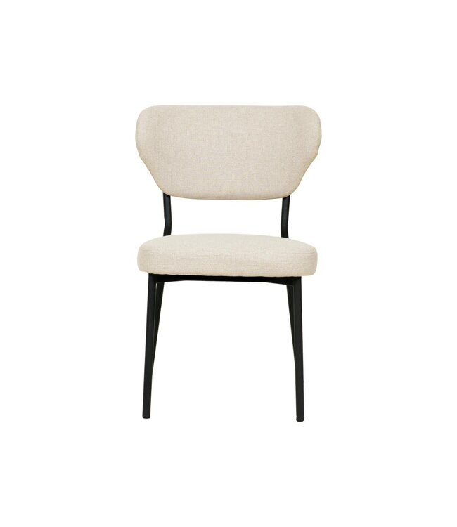 Stoel Duko | Stapelbaar | Gestoffeerd | Beige