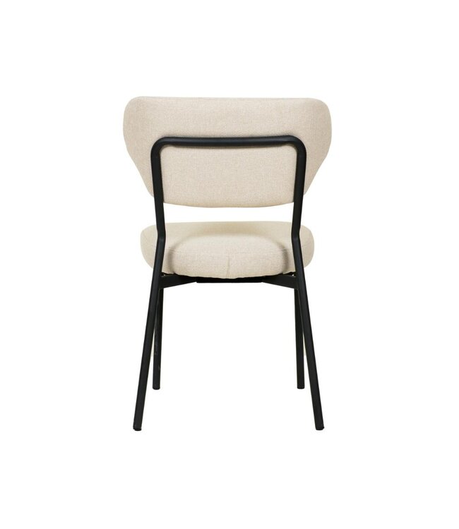 Stoel Duko | Stapelbaar | Gestoffeerd | Beige