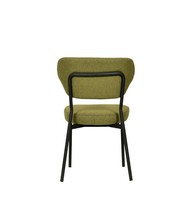 Stoel Duko | Stapelbaar | Gestoffeerd | Groen