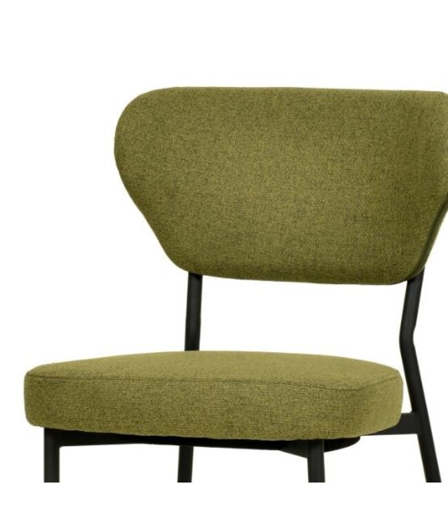 Stoel Duko | Stapelbaar | Gestoffeerd | Groen