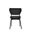 Stoel Duko | Stapelbaar | Gestoffeerd | Zwart