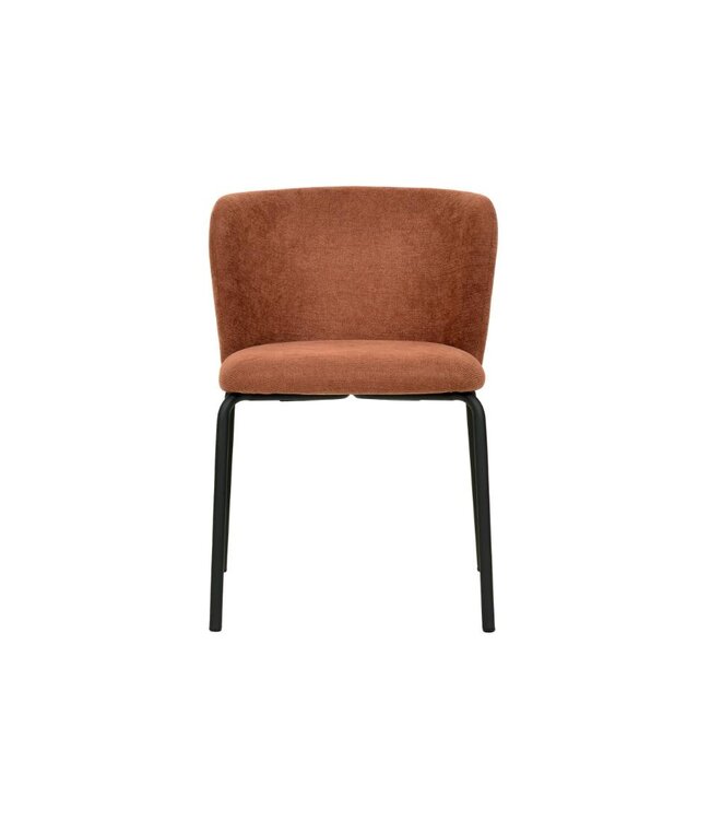 Stoel Break | Stapelbaar | Gestoffeerd | Bruin-Rood