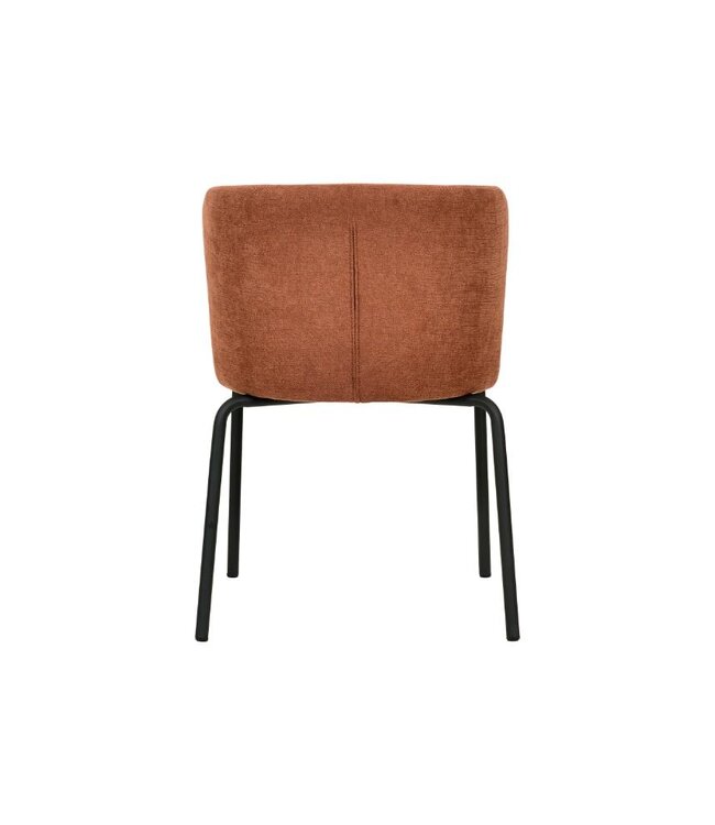 Stoel Break | Stapelbaar | Gestoffeerd | Bruin-Rood