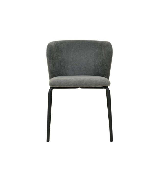 Stoel Break | Stapelbaar | Gestoffeerd | Donker grijs