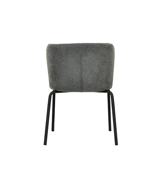 Stoel Break | Stapelbaar | Gestoffeerd | Donker grijs