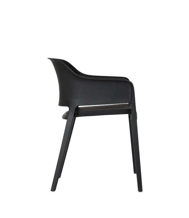 Terrasstoel Giethoorn | Stapelbaar | Kunststof | Zwart