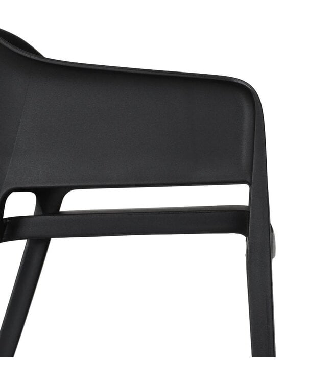 Terrasstoel Giethoorn | Stapelbaar | Kunststof | Zwart