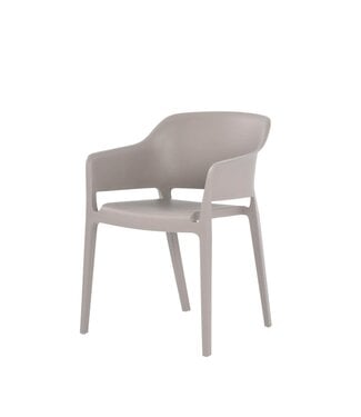 Feros Terrasstoel Giethoorn | Stapelbaar | Kunststof | Licht grijs