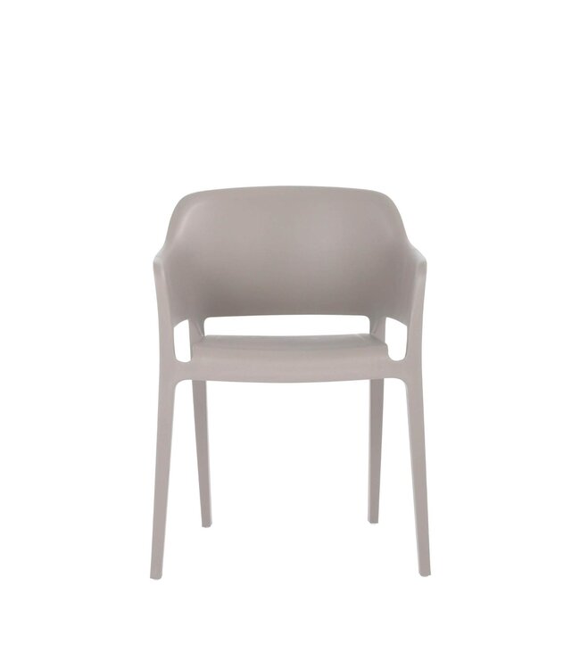 Terrasstoel Giethoorn | Stapelbaar | Kunststof | Licht grijs