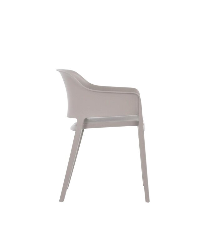 Terrasstoel Giethoorn | Stapelbaar | Kunststof | Licht grijs