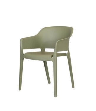 Feros Terrasstoel Giethoorn | Stapelbaar | Kunststof | Moss groen