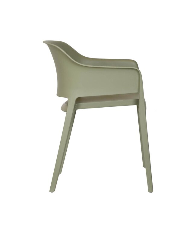 Terrasstoel Giethoorn | Stapelbaar | Kunststof | Moss groen