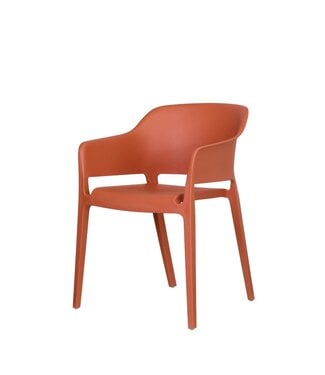 Feros Terrasstoel Giethoorn | Stapelbaar | Kunststof | Terracotta