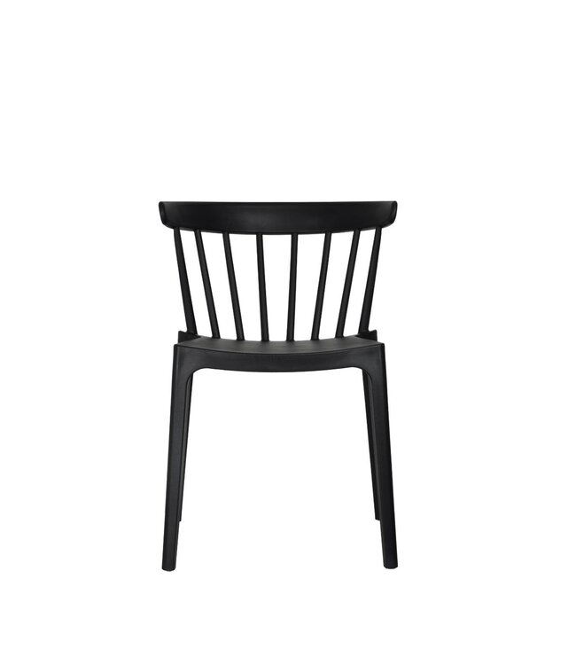 Terrasstoel Windson | Stapelbaar | Kunststof | Zwart