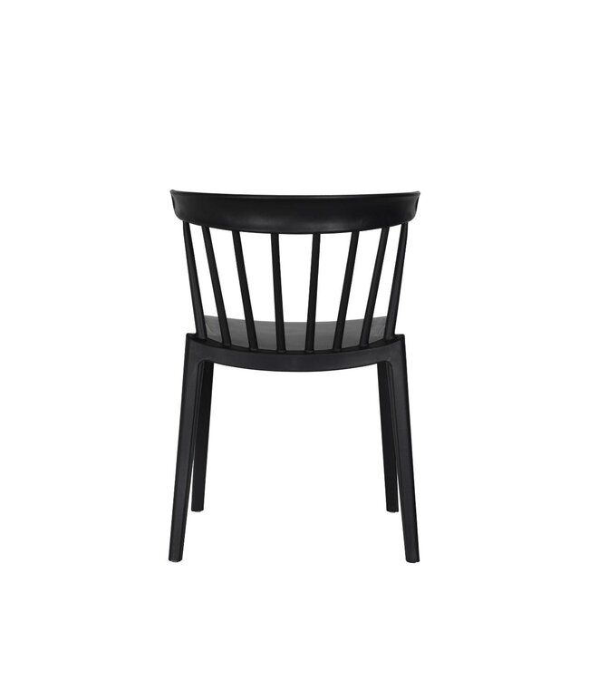 Terrasstoel Windson | Stapelbaar | Kunststof | Zwart