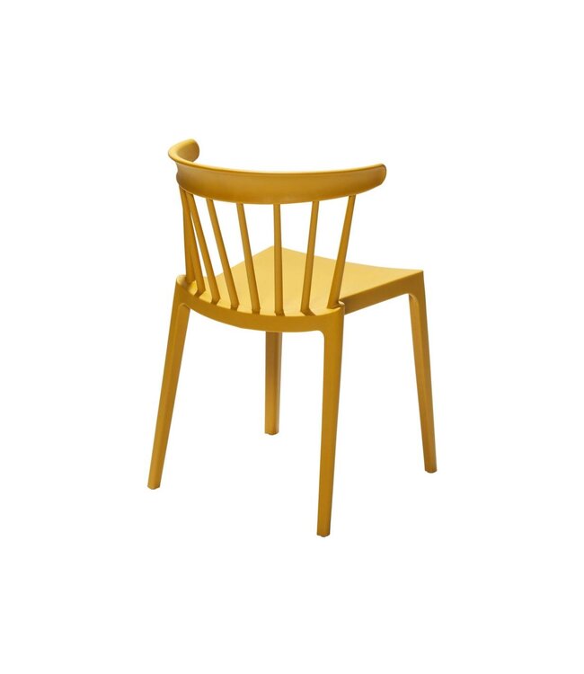 Terrasstoel Windson | Stapelbaar | Kunststof | Geel