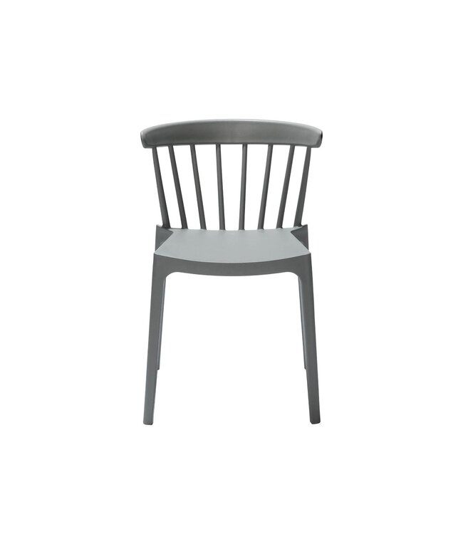 Terrasstoel Windson | Stapelbaar | Kunststof | Grijsgroen