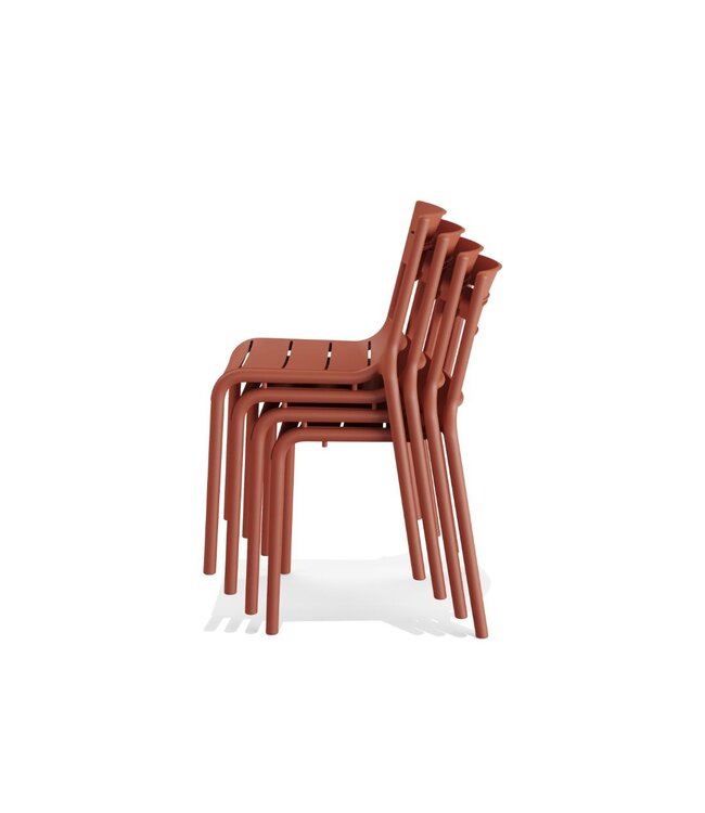 Terrasstoel Calor | Stapelbaar | Kunststof | Terracotta