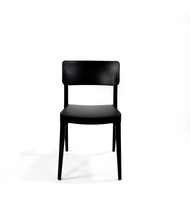 Terrasstoel Wing | Stapelbaar | Kunststof | Zwart