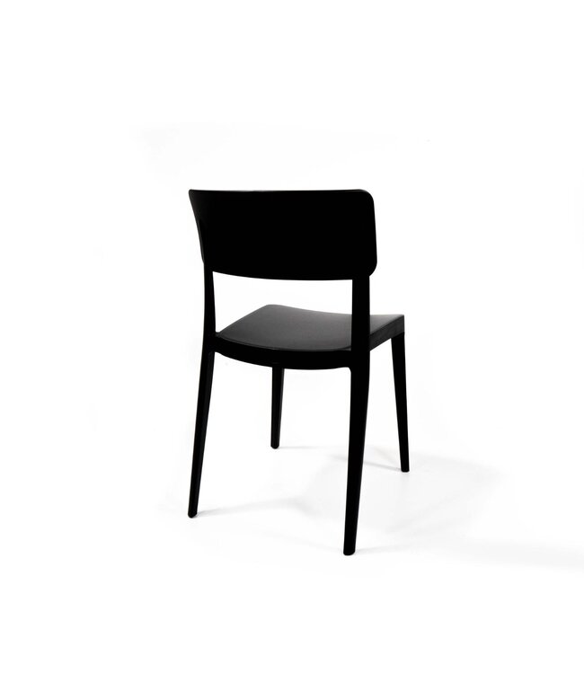 Terrasstoel Wing | Stapelbaar | Kunststof | Zwart