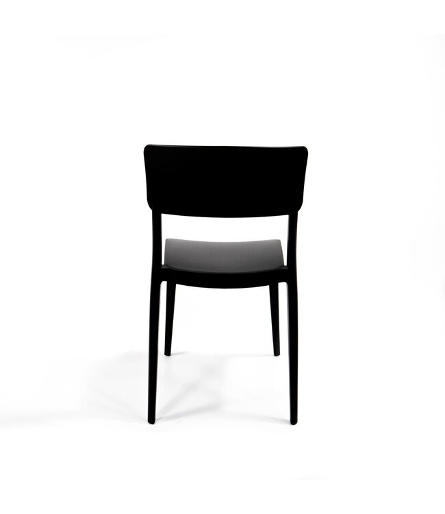 Terrasstoel Wing | Stapelbaar | Kunststof | Zwart