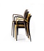 Terrasstoel Wing met armleuning | Stapelbaar | Kunststof | Beige
