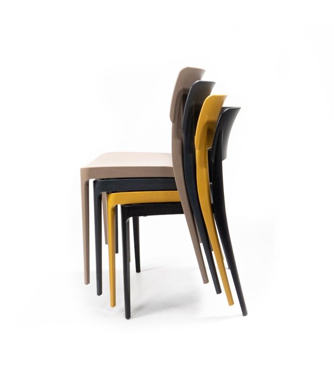 Terrasstoel Wing | Stapelbaar | Kunststof | Beige