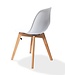 Stoel Keeve | Stapelbaar | Kunststof | Wit / hout