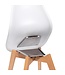 Stoel Keeve | Stapelbaar | Kunststof | Wit / hout