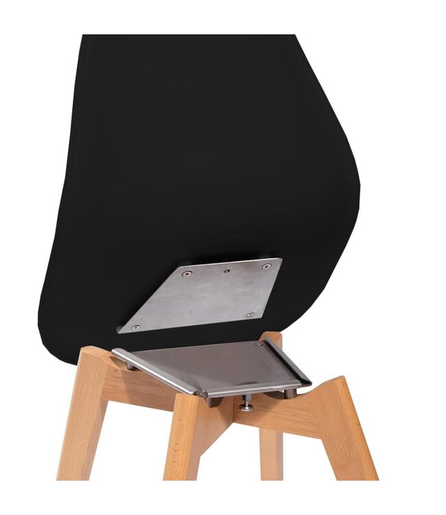 Stoel Keeve | Stapelbaar | Kunststof | Zwart / hout