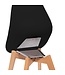 Stoel Keeve | Stapelbaar | Kunststof | Zwart / hout
