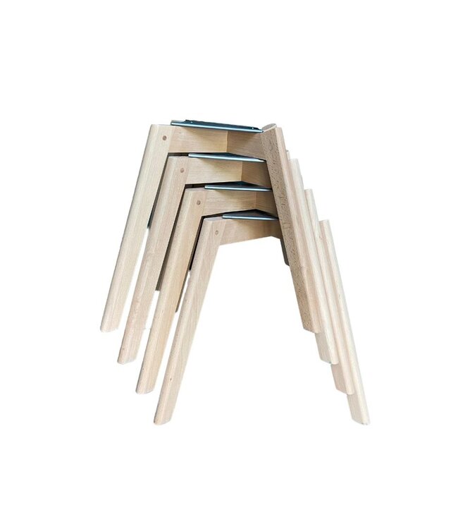 Stoel Keeve | Stapelbaar | Kunststof | Zwart / hout