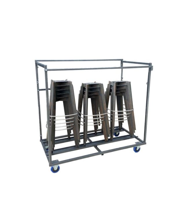 Trolley voor Feros horeca stoelen | Max. 27 stoelen | (B)160x(D)83x(H)149cm