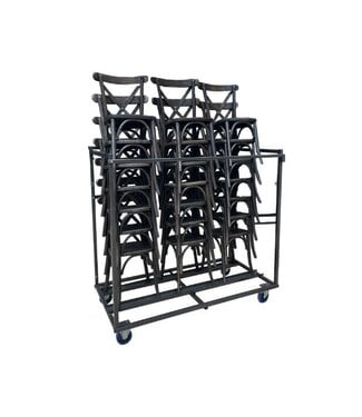 Feros Trolley voor Feros stapelbare horeca stoelen | Max. 27 stoelen | (B)160x(D)83x(H)149cm
