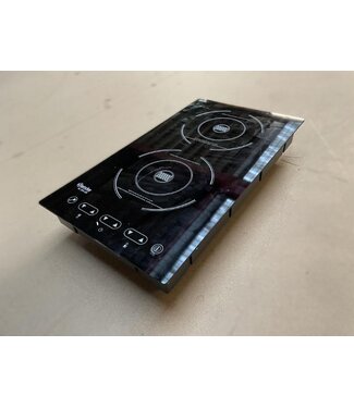 Bartscher Occasion: Inductie kookplaat Bartscher IK20S-EB - 2 kookvlakken - 1300W en 1800W