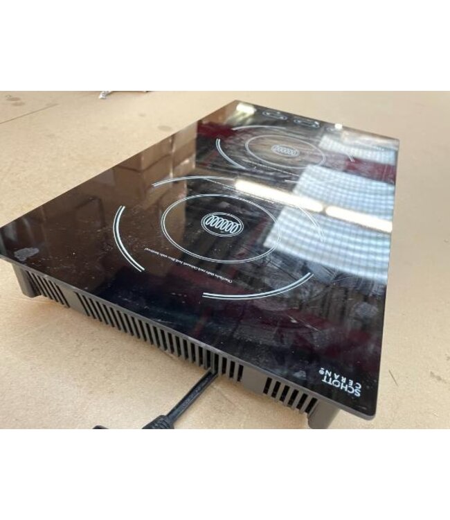 Occasion: Inductie kookplaat Bartscher IK20S-EB - 2 kookvlakken - 1300W en 1800W