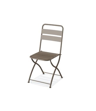 Feros Bistro klapstoel Breeze | Staal | Cappuccinokleur