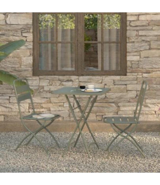 Bistro klapstoel Breeze | Staal | Groen