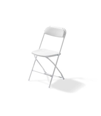 Feros Klapstoel Budget | Staal / kunststof | Wit