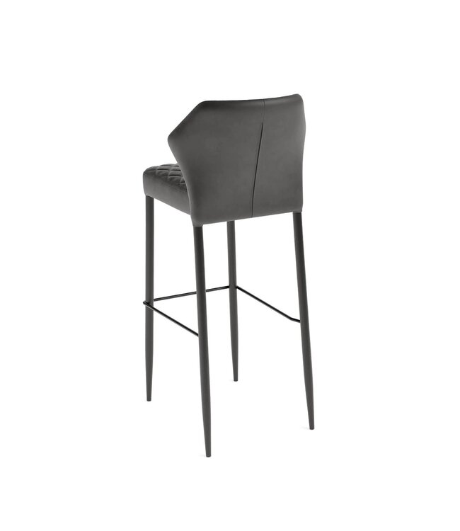 Barstoel Louis | Stapelbaar | Kunstleder | Zwart