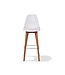Barstoel Keeve | Stapelbaar | Kunststof | Wit / hout