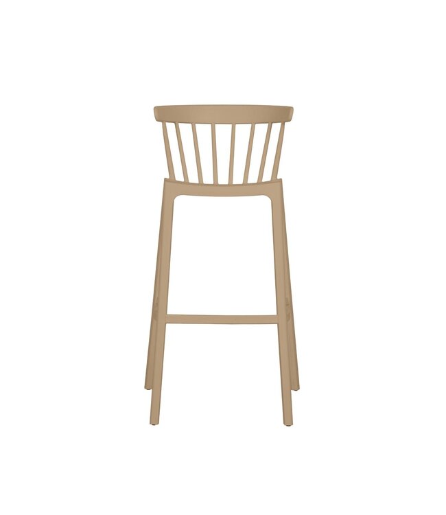 Barstoel Windson | Stapelbaar | Kunststof | Beige
