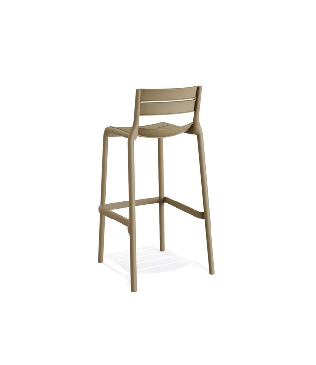 Barstoel Calor | Stapelbaar | Kunststof | Beige