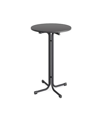 Feros Statafel Berlin | Inklapbaar | Ø70cm | Antraciet