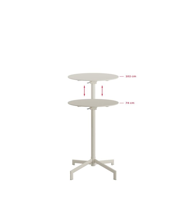 Bistro Bartafel Versa | Staal | Ø60cm | Beige