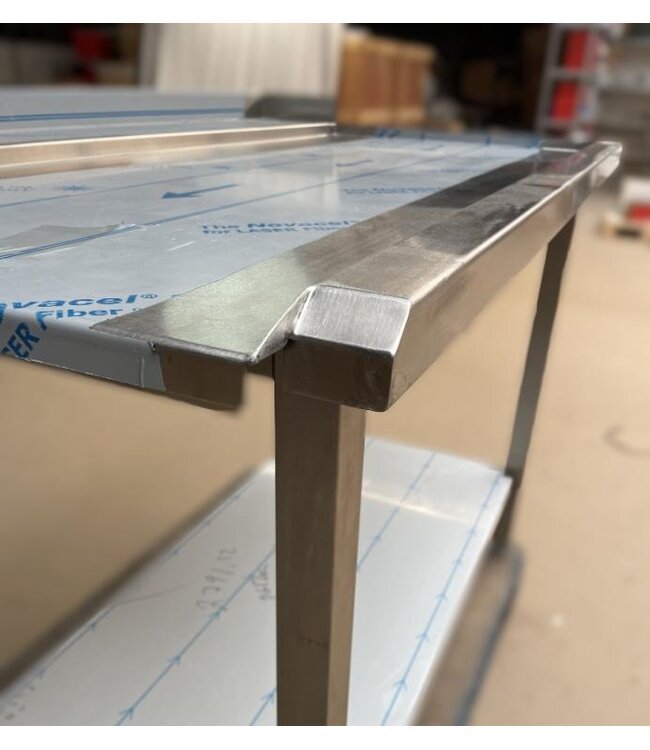 Occasion: RVS Afvoertafel | Rechts van vaatwasser | (B)1200x(D)740x(H)945mm